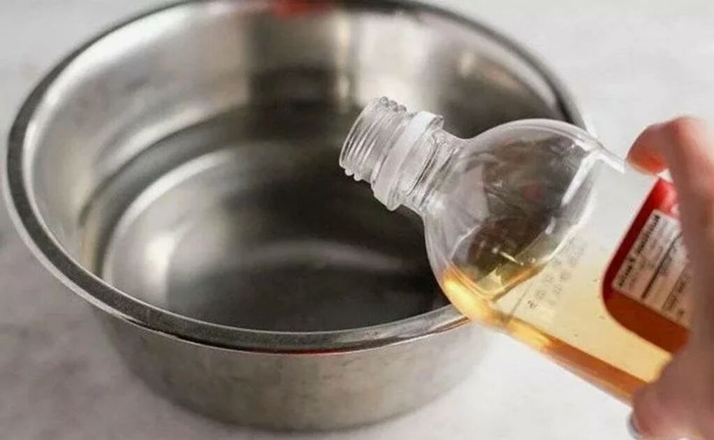 solución de vinagre contra fungos